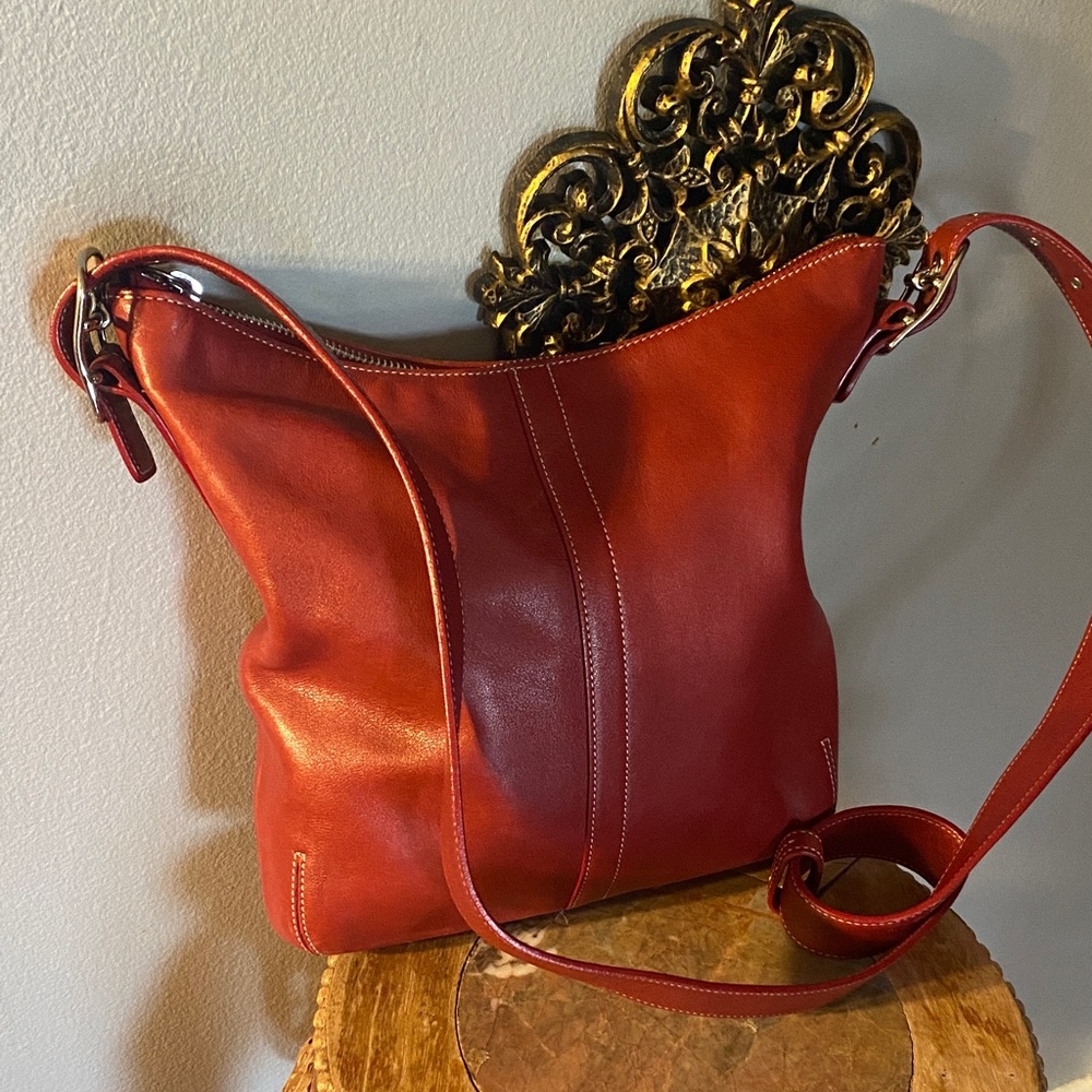 ❤️COACH Legacy Slim Duffle Vintage ‘03 - Red #9326 Adjustable Crossbody/shoulder